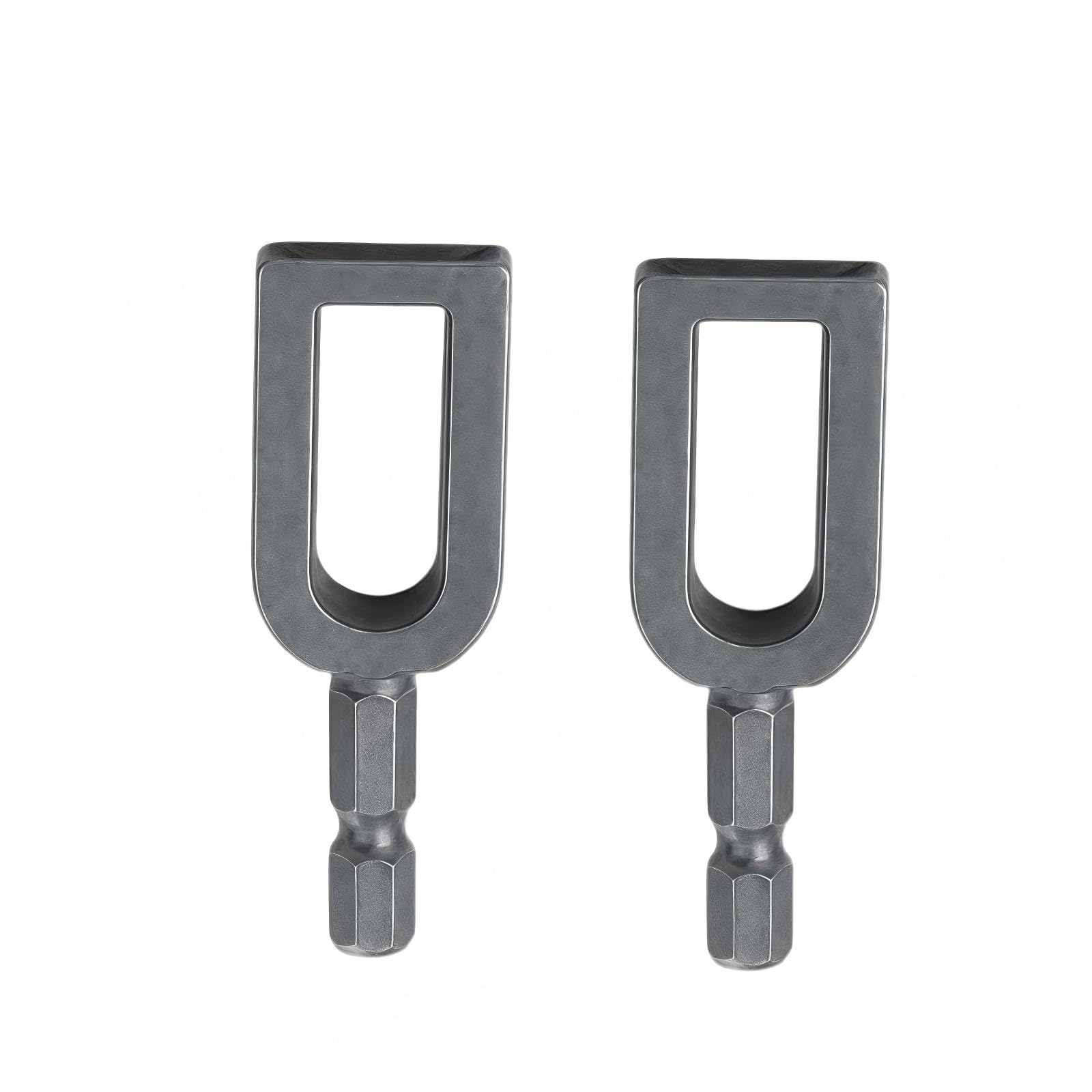 2PCS Wire Twister Tool for Drill, Heavy Duty Drill Wire Twister for 9 & 11 Gauge Fence Wire, Wire Twisting Tool with 1/4" Hex Shank for Fence Repair, Rebar Tying, Farm, Garden and Construction
