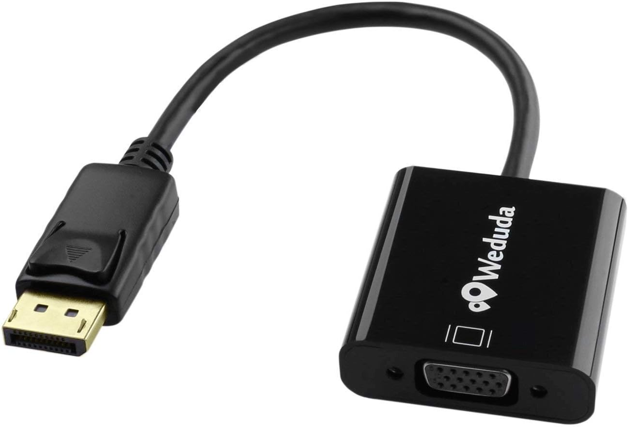 Onе-Dау Sаlе: Uр tо 70% оƒƒ DP to VGA Adapter DisplayPort to VGA 1080P Converter Male to Female Extended Desktop Mirrored Displays AMD Eyefinity Gold Plated Cord for Mac PC HDTV