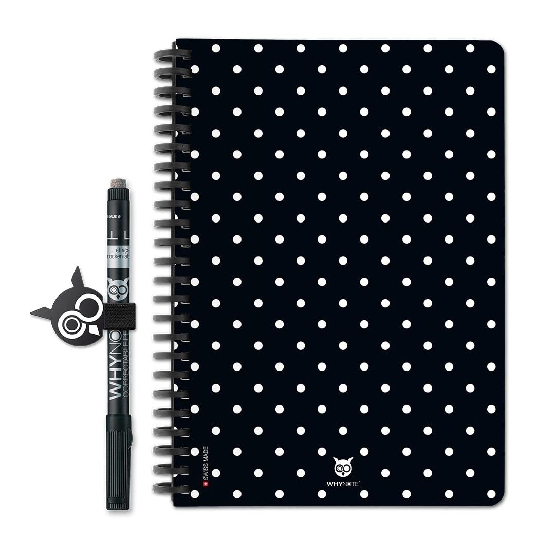 Whynote Book - A5 - DotsBlock - Lined Pages & Detachable Binding