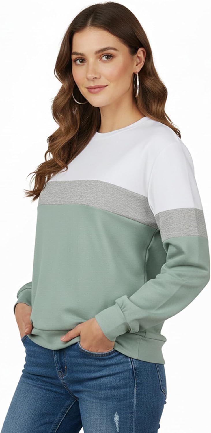 Sweatshirts for Women, fall Crewneck Sweatshirts Woman Fit Long Sleeve Pullover Tops Cute Soft Shirt - Image 6