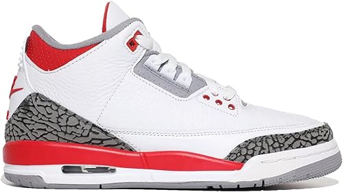 Miniatura 4 de Jordan Boys Grade School Jordan 3 Retro "Fire Red" BlancoRojo fuego-negro