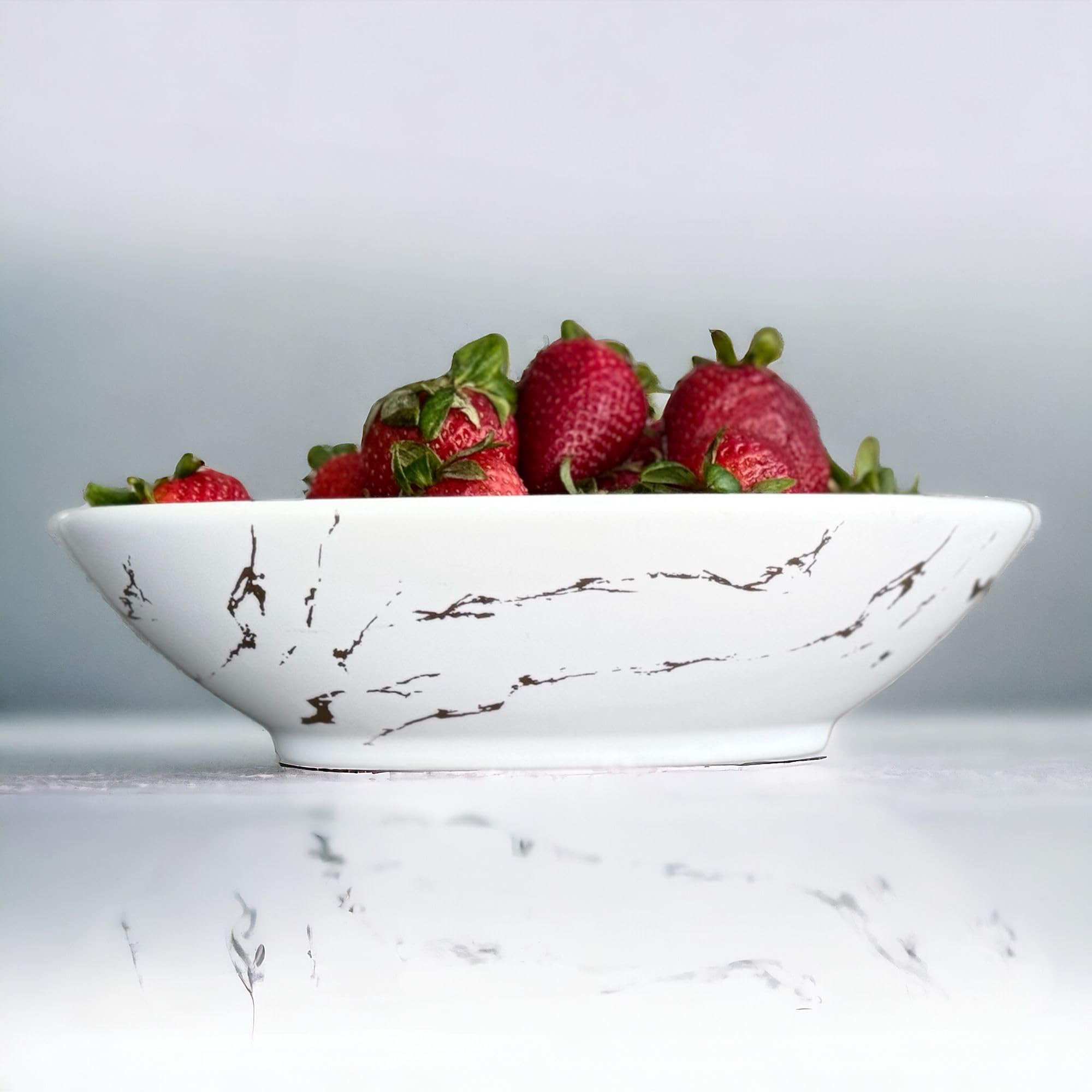 Ceramic Fruit Bowl for Home and Kitchen- Decorative Bowl for Kitchen Counter- Modern Fruit Bowl- Footed Bowl- 10' Bowl Oval Bowl- Decorative Bowl.