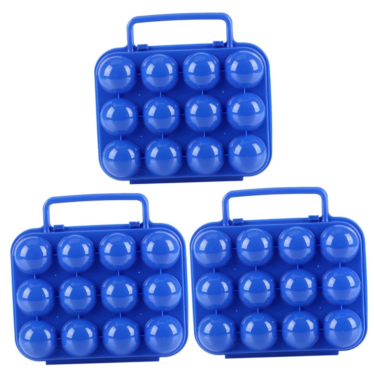 GLEAVI 3 Stücke Kunststoff Träger Schloss 12 Eier Lagerung Box Robust Rack Für Küche Outdoor Camping