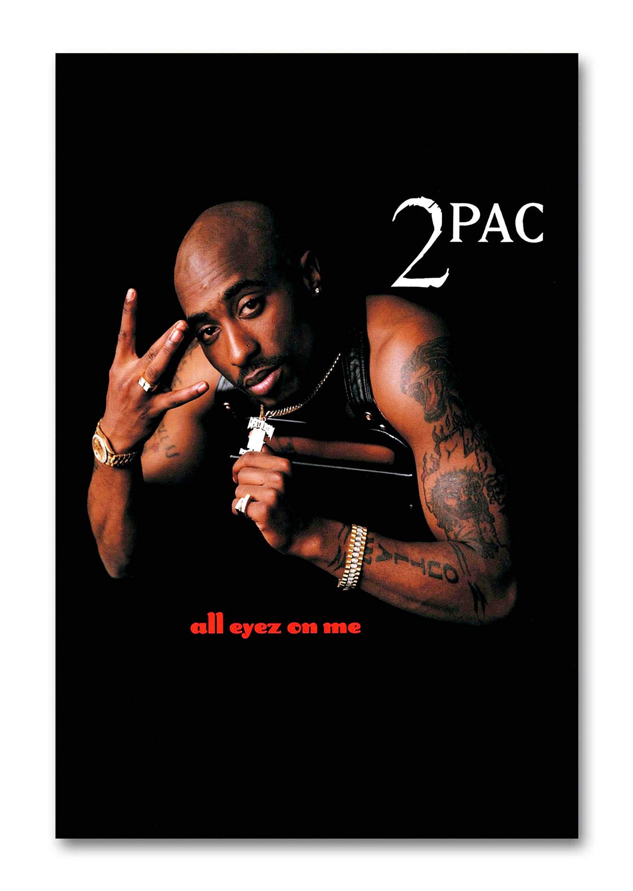Tamatina All Eyes on Me Tupac Shakur Laminated Tearproof Hollywood Movie Wall Poster (45 X 30cm. ZZ)