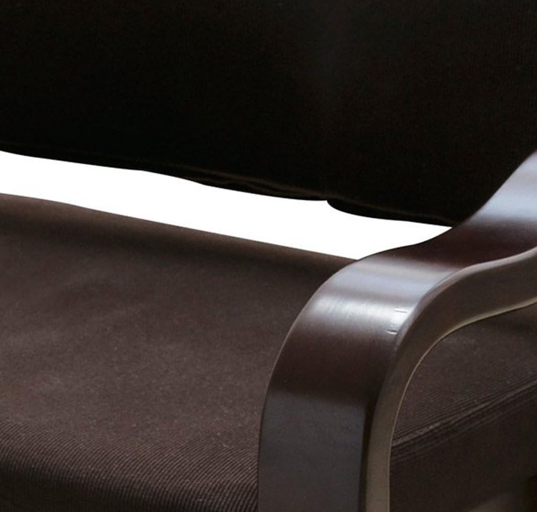 Yamazen WYZ-55(DBR) Compact Zashiki Chair (Height Adjustable/Back Curve), Seiza, Compact, Assembly, Dark Brown