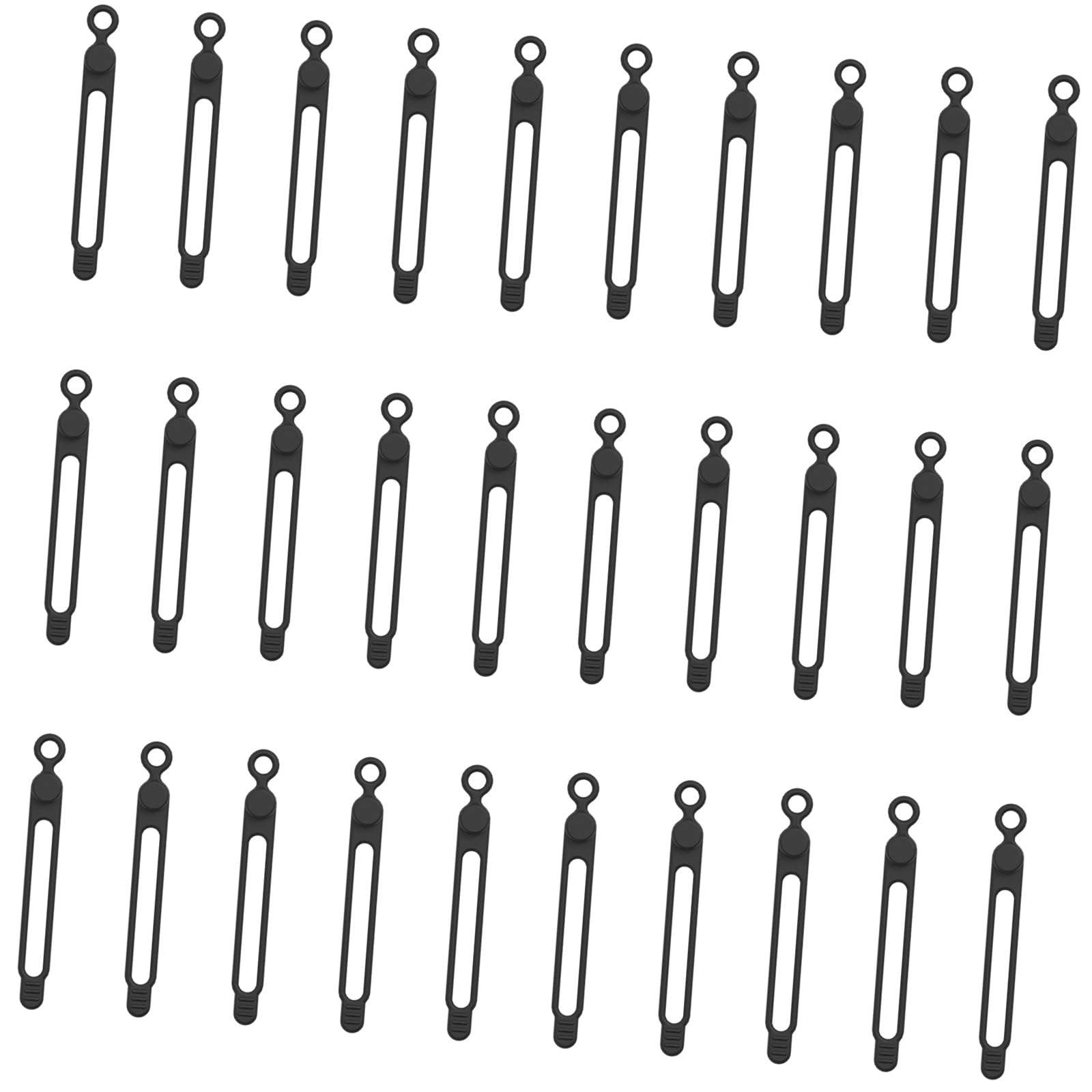 Flexible Silicone Cable Tie Cord Organizer Tangle Free Management Silicone Cable Tie Organizer for Electronics Accessories