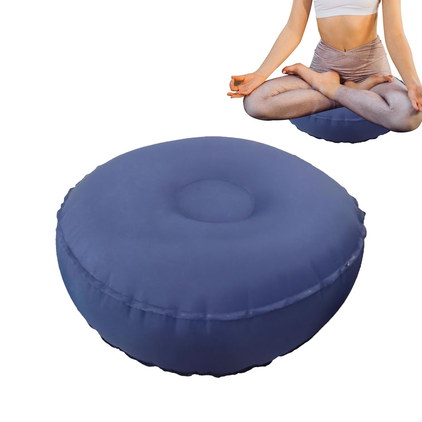 da meditazione - da meditazione gonfiabile per sedersi sul pavimento - Sedile per esercizi di rilassamento antiscivolo per uomini e donne adulti per uso interno esterno