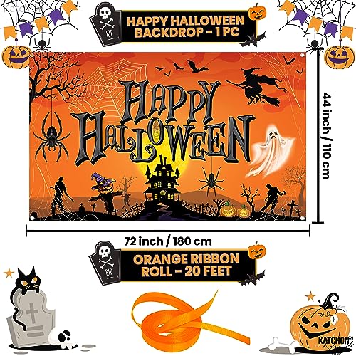 Happy Halloween Girlande Von Beistle – Partydeko In Orange & Schwarz, 180 Cm Lang