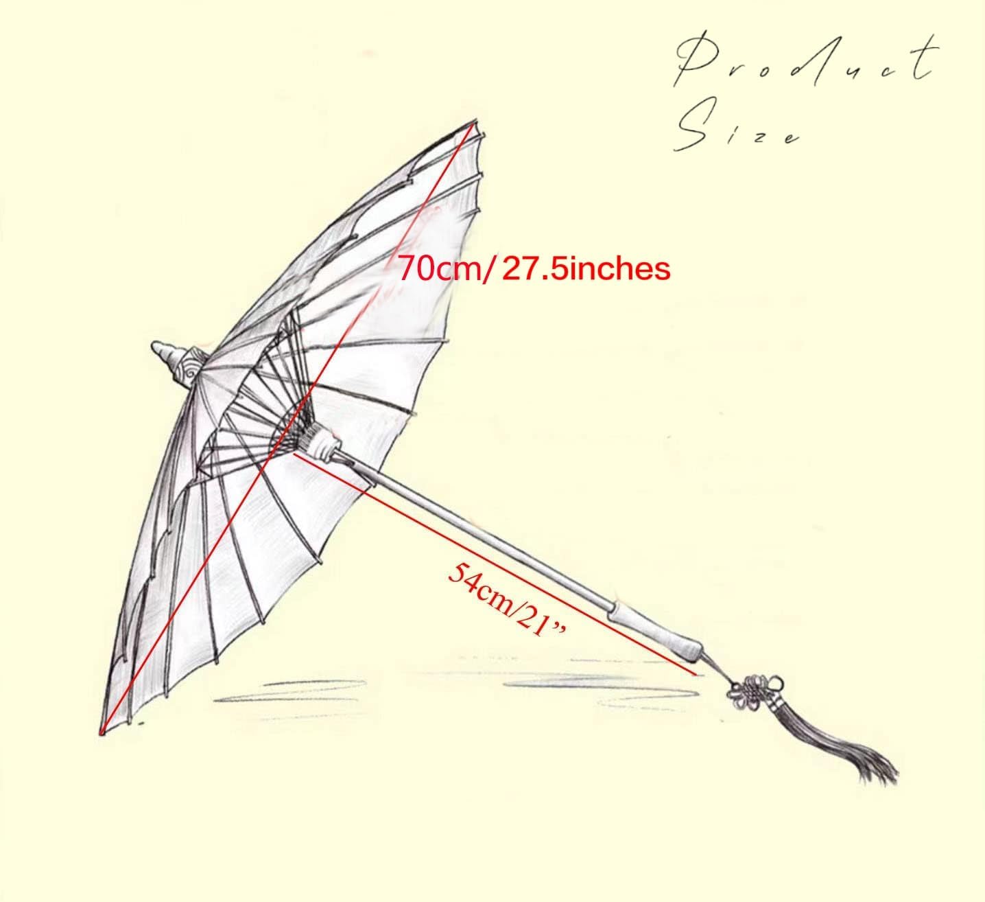 3 Pcs 28'' Chinese Umbrellas for Women, Improve Parasol Umbrellas for Chinese Party Decorations, Parasol Umbrella for Costumes