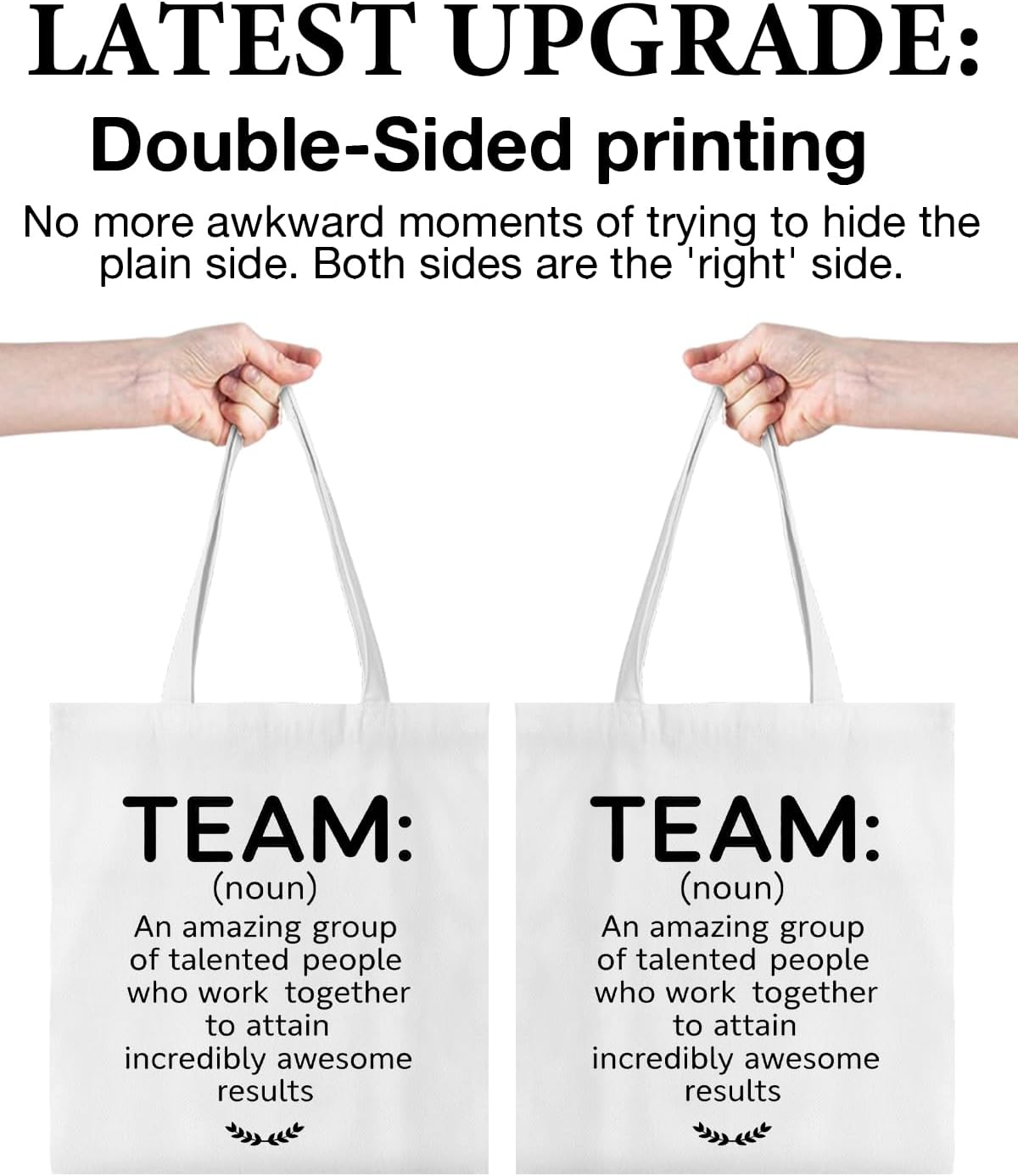 Cute Canvas Tote Bag for Women Reusable Grocery Shoulder Bag for Work Shopping Travel Beach - Image 5