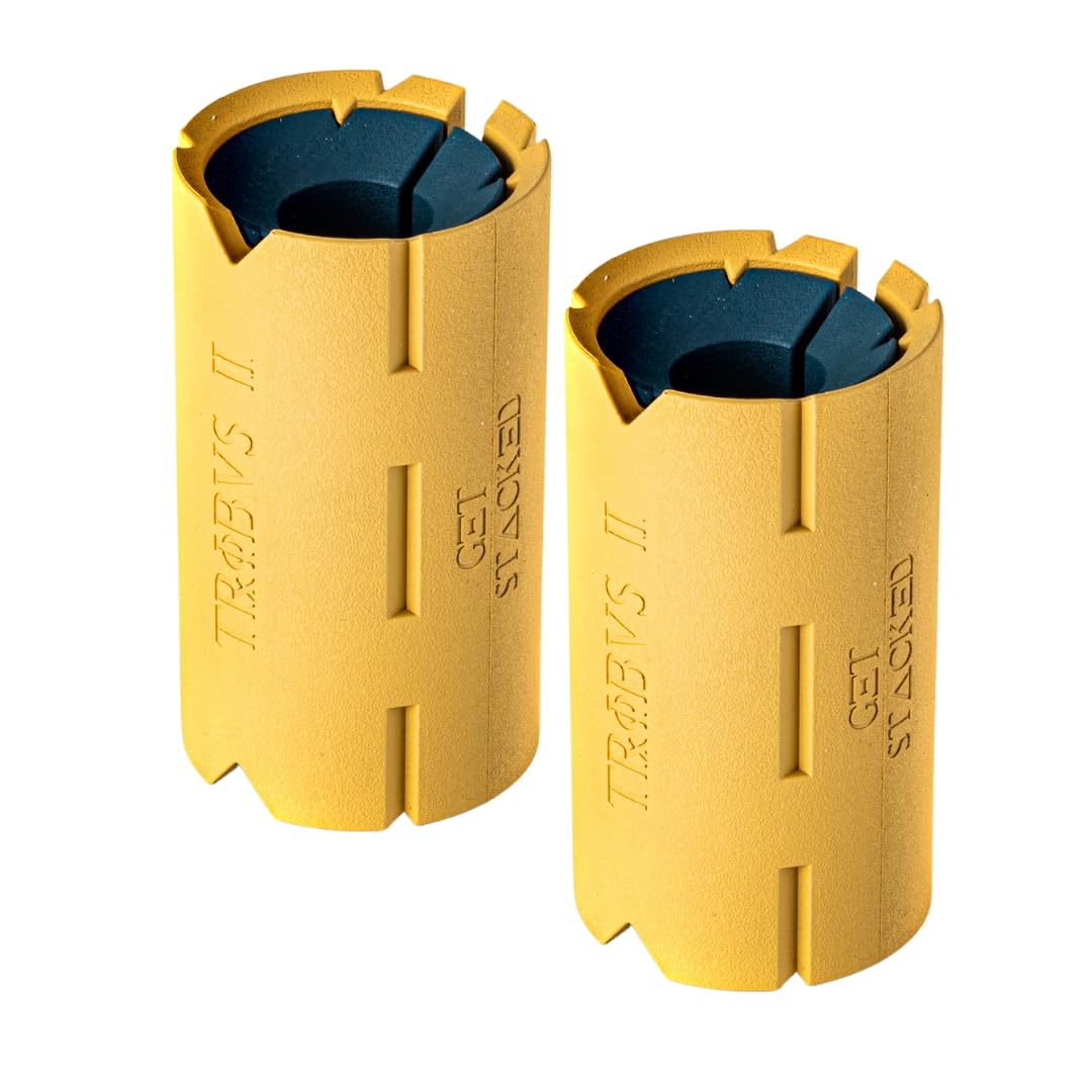 Tribus Thick Grips for Barbells Dumbbells | Thick Dumbbell Grips | Extreme Arms & Forearms Builder - Grip Strength | Superior Barbell Grip & Comfort for Weight Lifting & Fat Bar Training