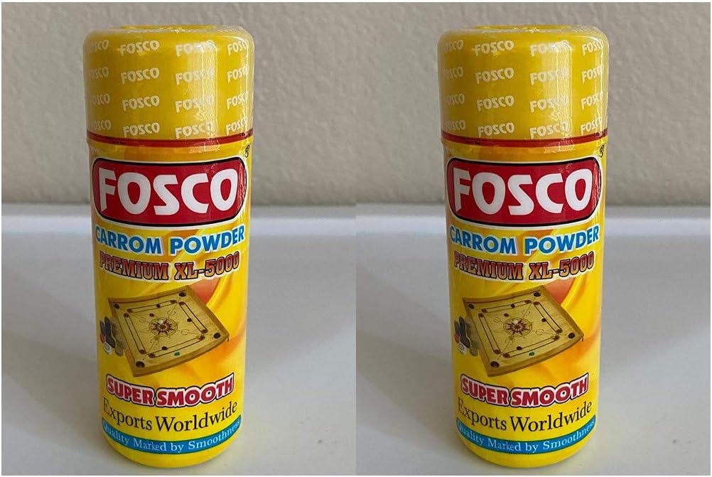 Fosco 2 x Smooth Carrom Board Powder, 70gm Each (Total: 140 Gram)