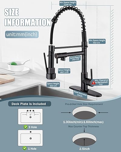 Miniatura 4 de Casavilla Grifo de cocina con dispensador de jabón, KF2101I