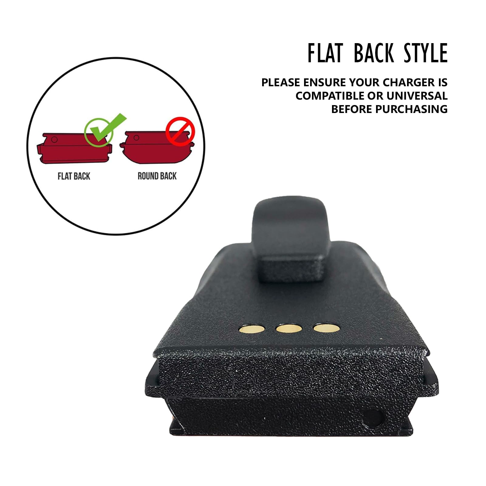 PROMAXPOWER [6-Pack] 1800mAh Ni-Mh Batteries for NNTN4851, NNTN4496, NNTN4497 Motorola Two-Way Radios CP040 CP150 CP200 CP200XLS EP450 GP3188 PR400