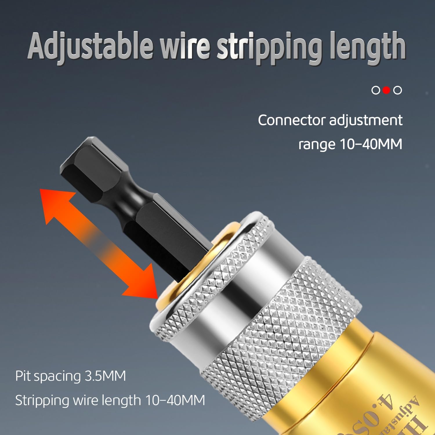 Wire Stripper and Twister Tool - Professional Electrician Tool Set for Power Drill Cable Quick Stripping and Connector