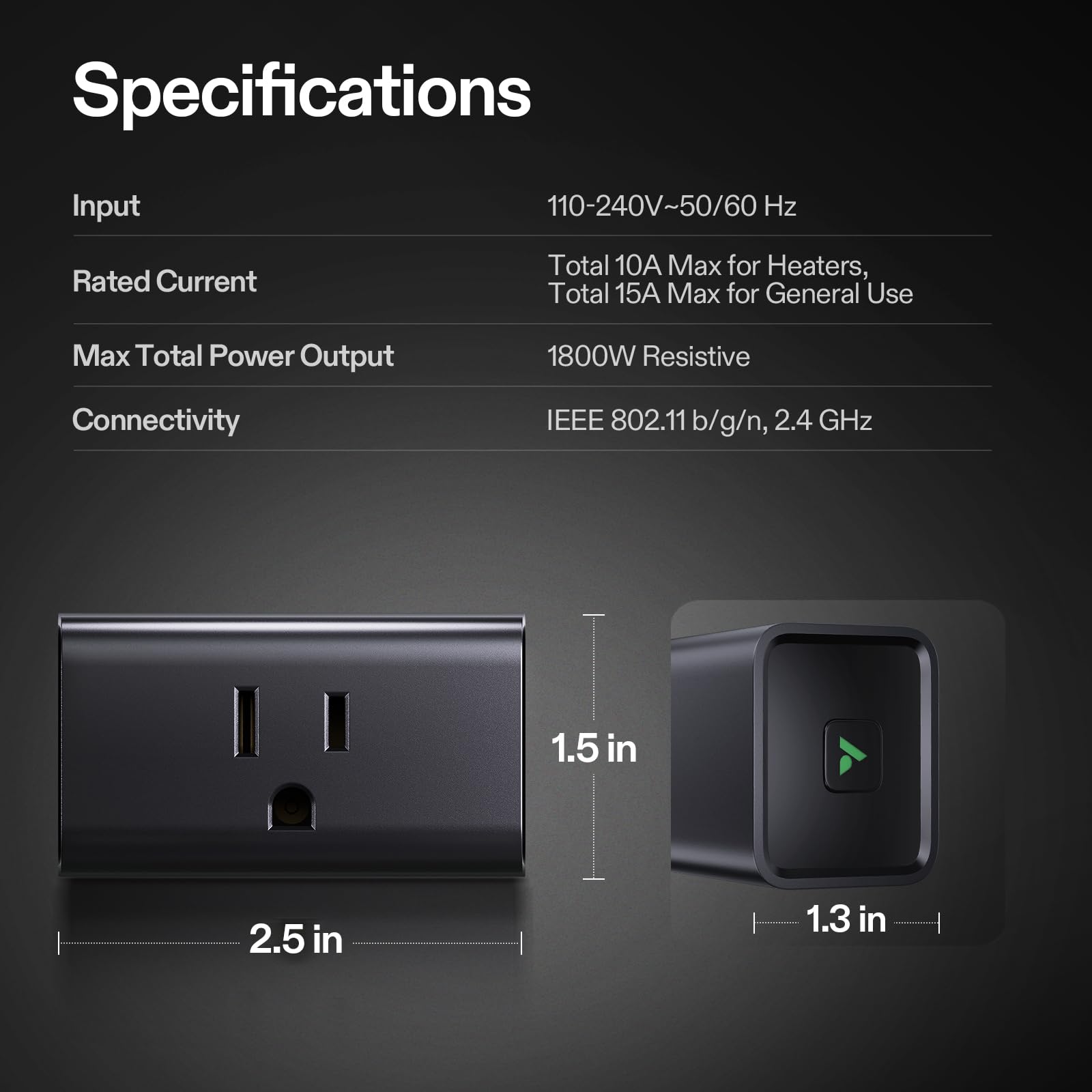 VIVOSUN GrowHub Outlet Controller A10 Smart WiFi Outlet Smart Plug 15A 1800W Remote Control Compatible with Vivosun App — view 7
