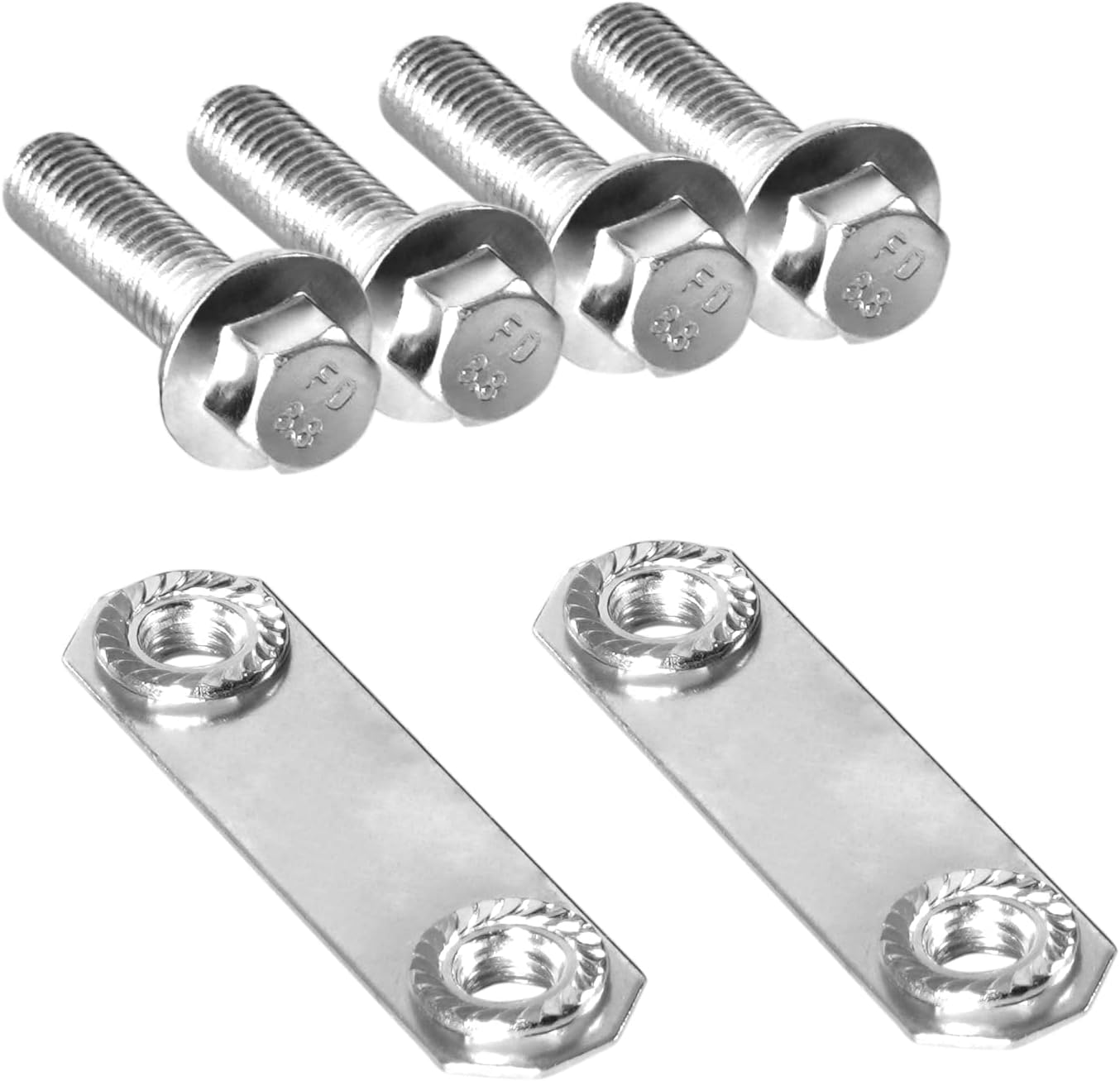 Front Bumper Tow Hook Right Left Heavy Duty D-Ring Set Compatible with Ford Expedition 2007-2015 Compatible with Ford F150 Truck 2009-2018 Black