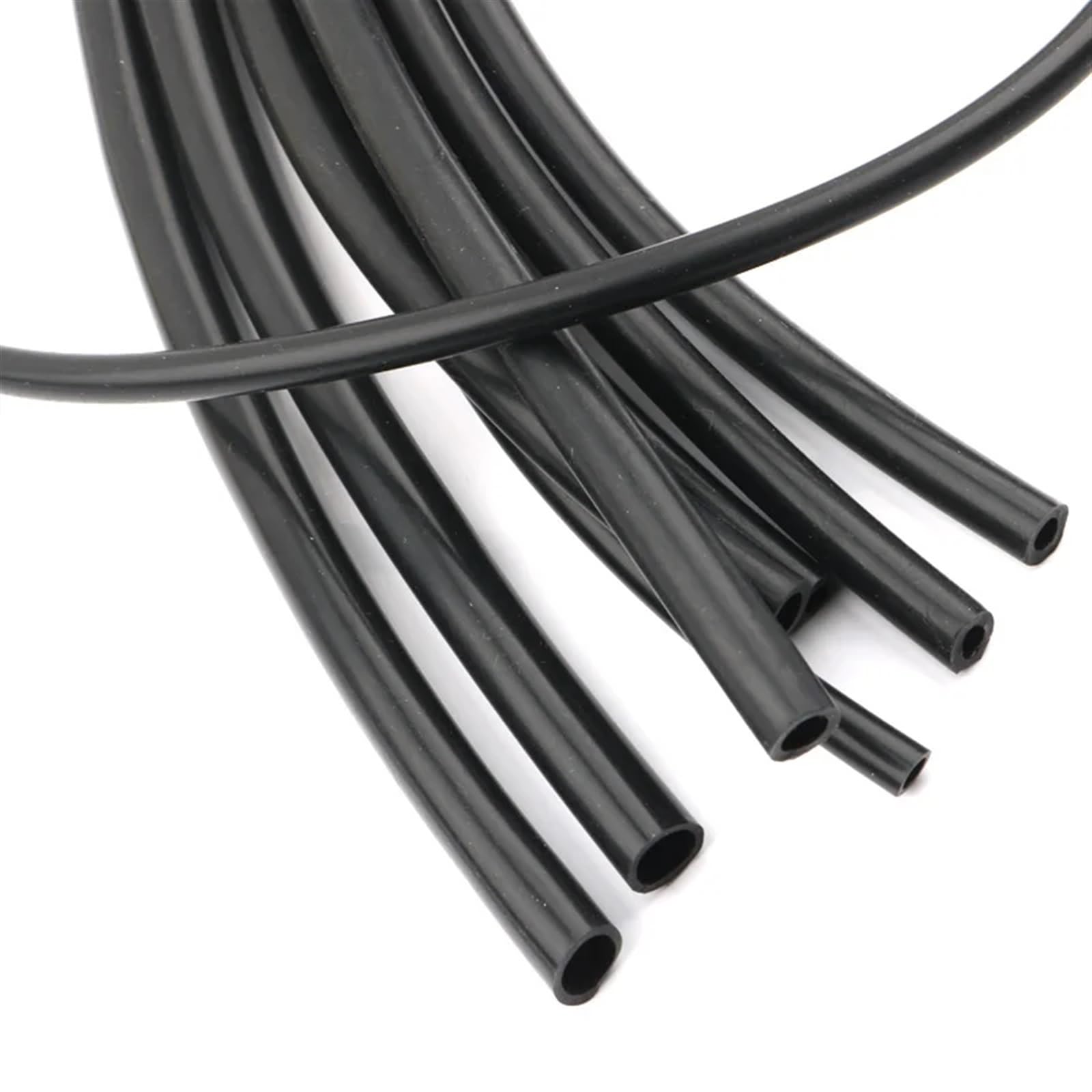 Tubo Gasolina Moto Manguera de goma flexible de silicona negra de 1 m/5 m/10 m, 1, 2, 4, 5, 6, 7, 8, 9, 10, 11, 12, 14 y 16 mm. Tubo de silicona blanda flexible(10 Meters,ID 15mm x OD 20mm)