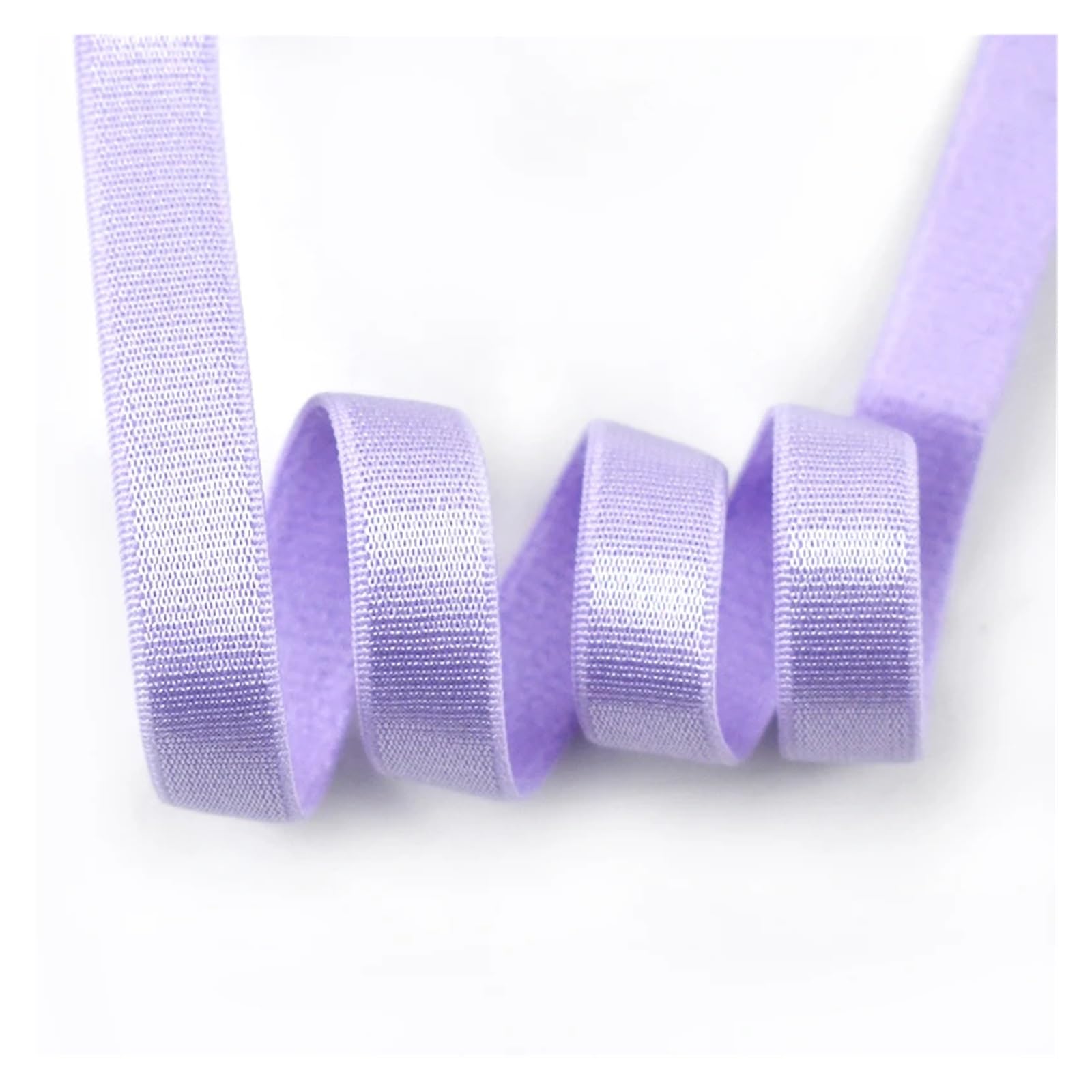 6/8/10/12/15/20/25mm kolorowe opaski elastyczne do bielizny pasek biustonosza gumka rozciągliwe taśmy opaska na głowę akcesoria do szycia Bais(LightPurple,10Meters,20mm)