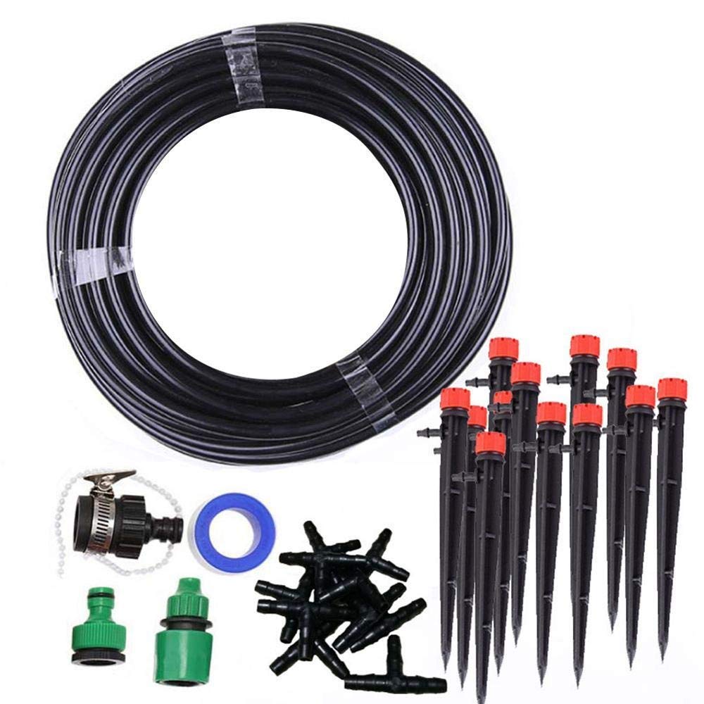 25M Fai da Te irrigazione Goccia a Goccia Sistema di innaffiatura del Giardino Innaffiatura Automatica del Tubo Flessibile Regolabile Micro Dripper Giardino del corredo irrigazione Kit