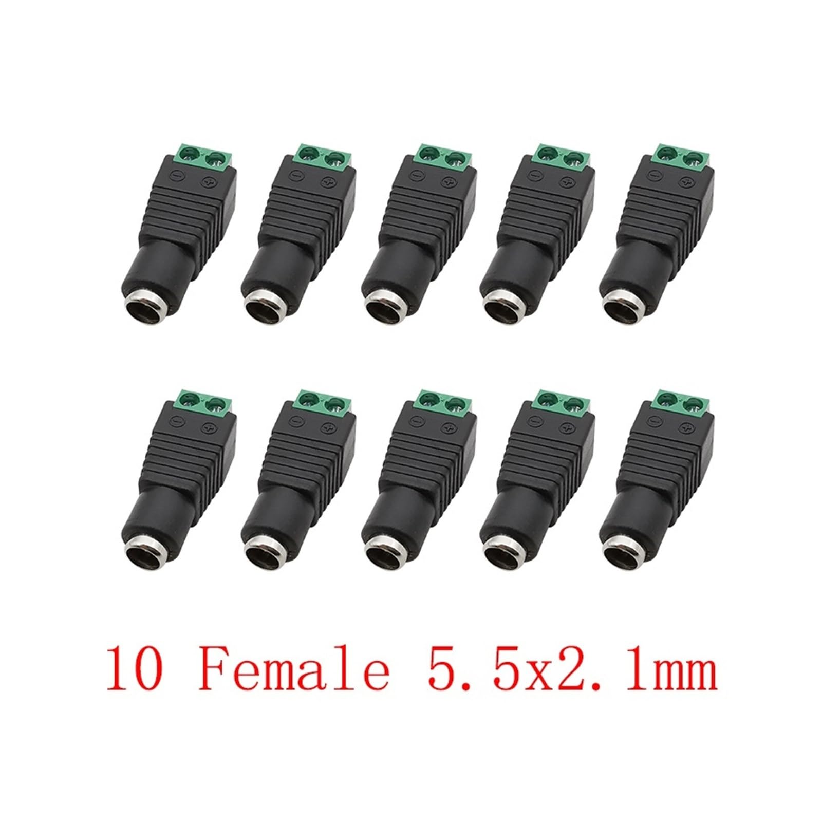 Wtyczka zasilania DC 12 V 5,5 x 2,1/2,5 mm męski żeński adapter do taśmy LED kamery bezpieczeństwa CCTV