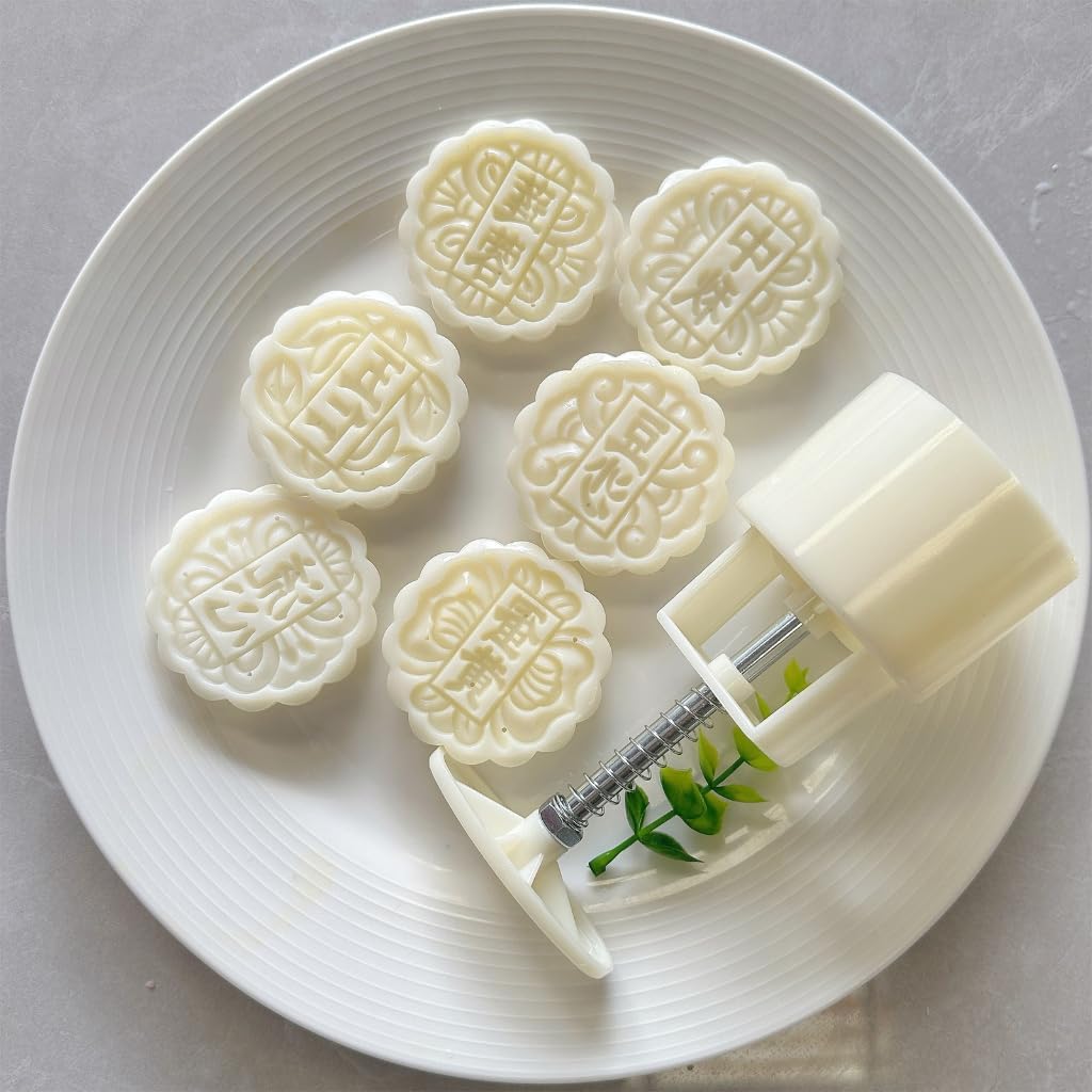 Delicate Patterned Delight Crafting Molds Manual Mooncakes Press Embosser