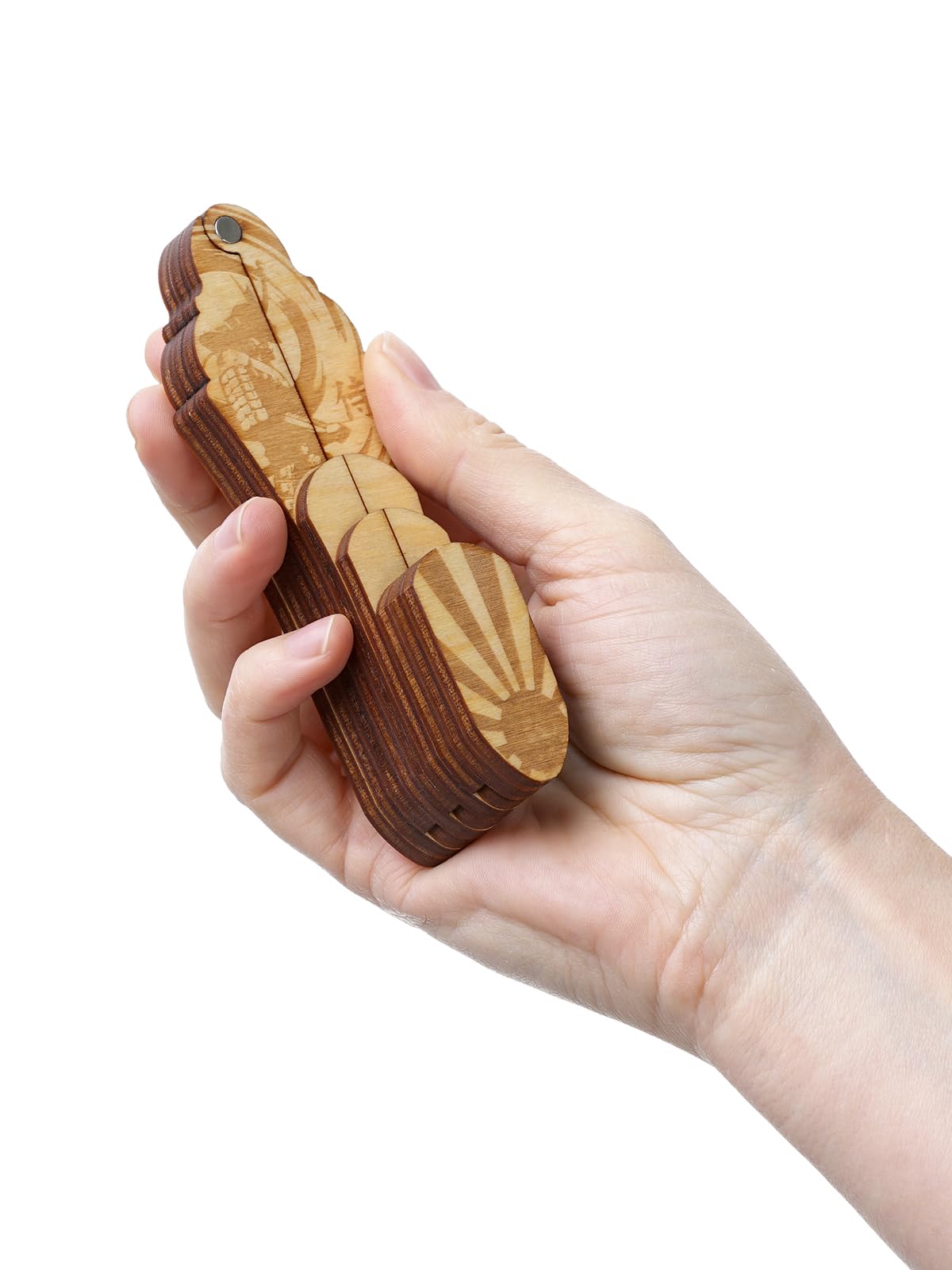 Maultrommel von D.Glazyrin/Samurai (in Holzkoffer) – Professionelles Mundmusikinstrument (Kieferharfe), schöner Klang, hervorragende Qualität, original russische Maultrommel (Kieferharfe,