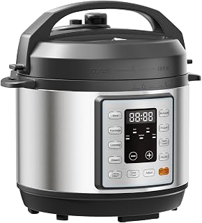 NEWBULIG 10-In-1 Electric Pressure Cooker, Programmable Stainless Steel Multi Cooker