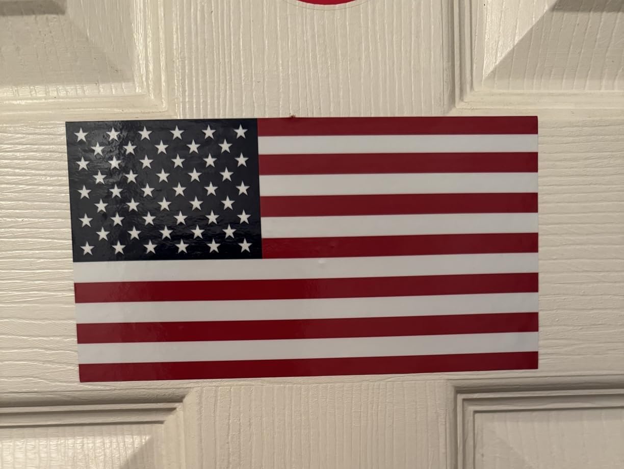 American Flag Decal 2pcs USA Flag Decal Sticker Car Stickers for Cars/Trucks - Support US Military (12 X 6 Inch - Image 4