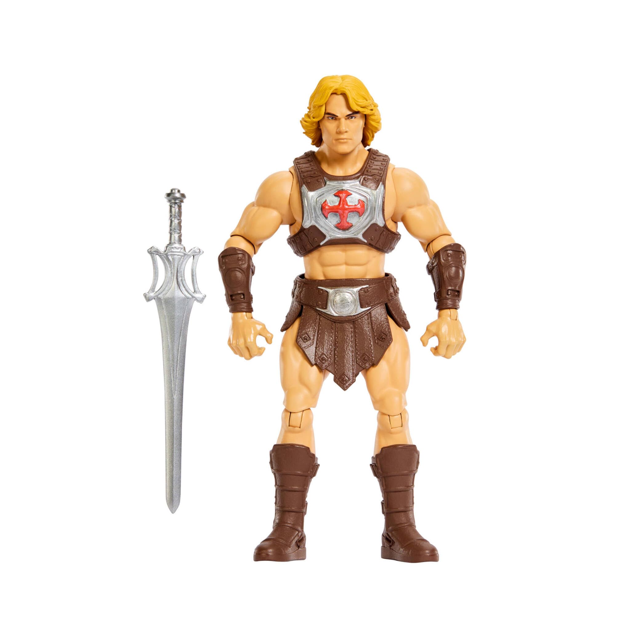 Masters of The Universe Pack de 4 Figuras de acción de 13,97 cm con diseño Fiel al de la película de Motu de 2026, Figura Exclusiva, 14 Puntos de articulación, Galitzine, Elba, Björnsson, JKJ33