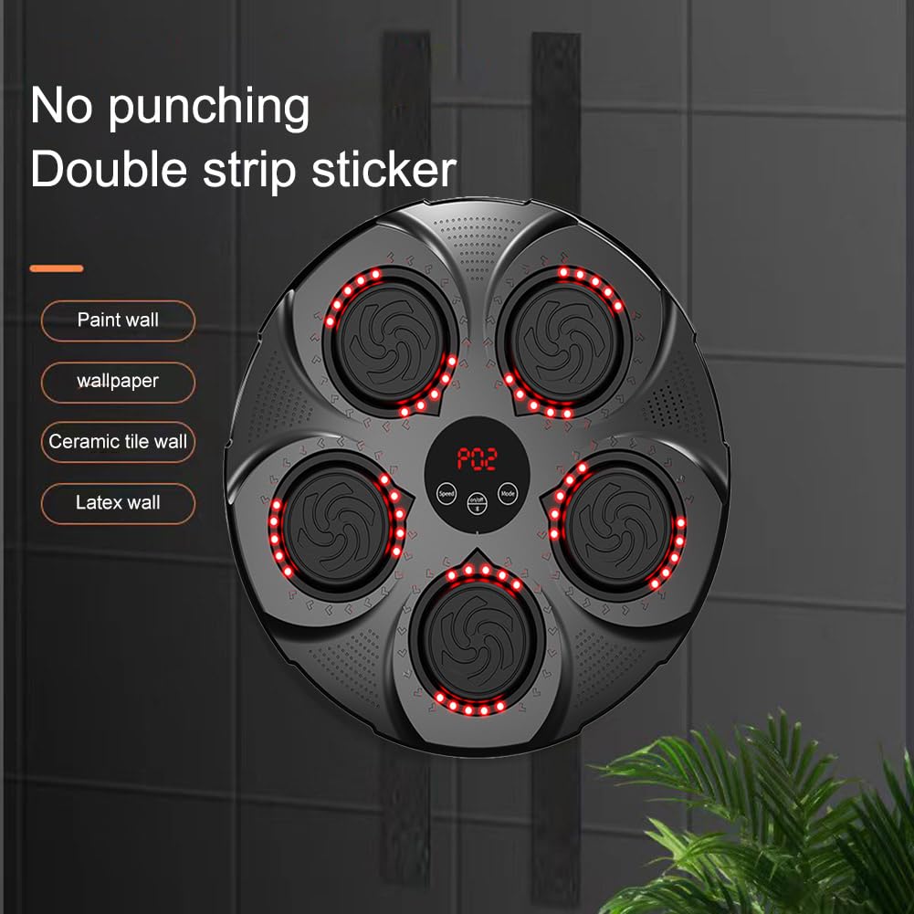 Music Boxing Machine, Musica elettronica Boxing Machine, Musica elettronica da parete Attrezzatura per l'allenamento, Divertimento elettronico intelligente Bluetooth montato a parete Boxing Tr