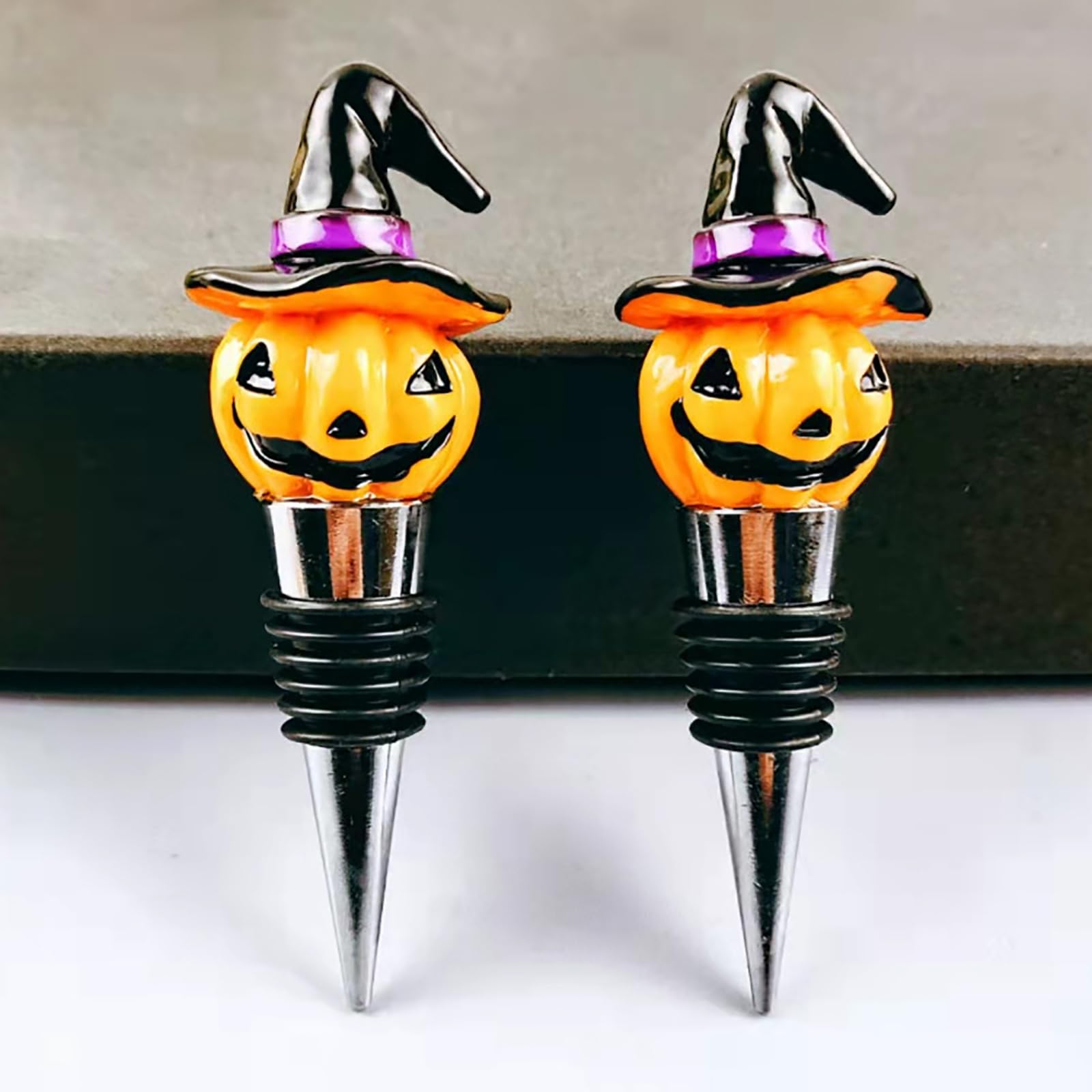 2 Pcs Favore Della Festa Di Halloween Tappo Per Vino Riutilizzabile