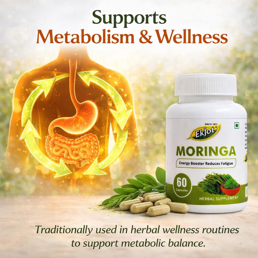 HERBALS Natural Moringa Capsules, Drumstick Leaf Capsules | 60 Capsules, 500mg Each | 100% Drumstick Leaf Capsules | Pure and Natural, Highly Nutritious — Amazon image 5