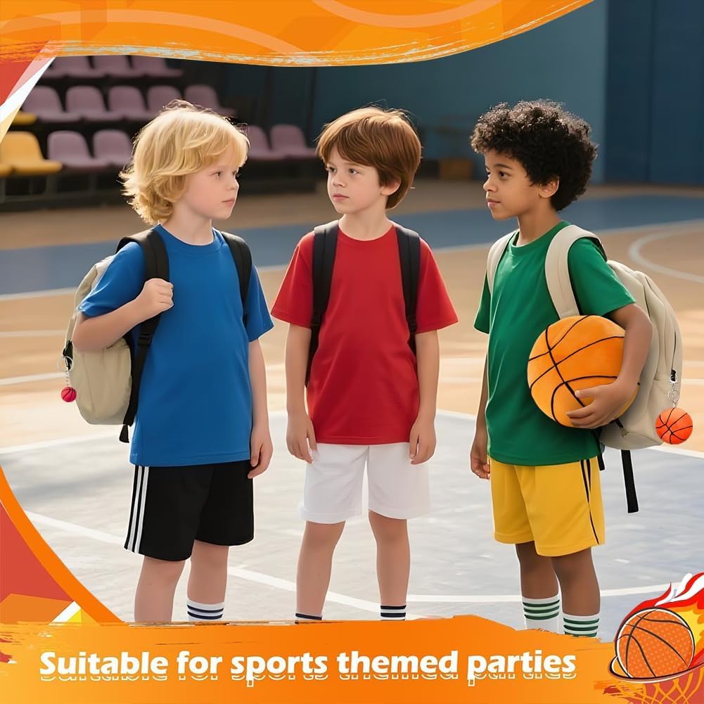 Peluche Basketball Poupée Porte-Clés Jouet Doux Cadeau Enfants