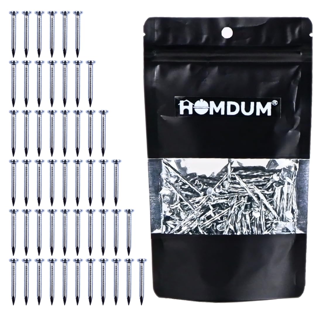 Homdum Hard Steel Concrete Nails 1 inch (25 mm) Pack of 200 Pieces (1")