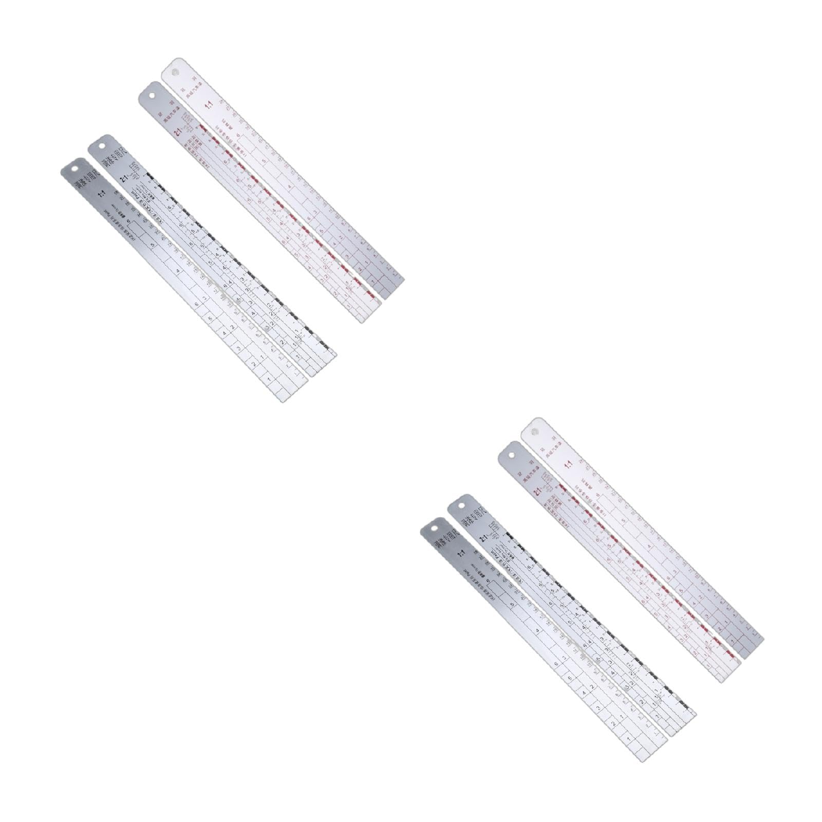 Paint Ruler Tool Corrosion Resistant Paint Ruler Ankexin Standard Paint Ruler Paint ...