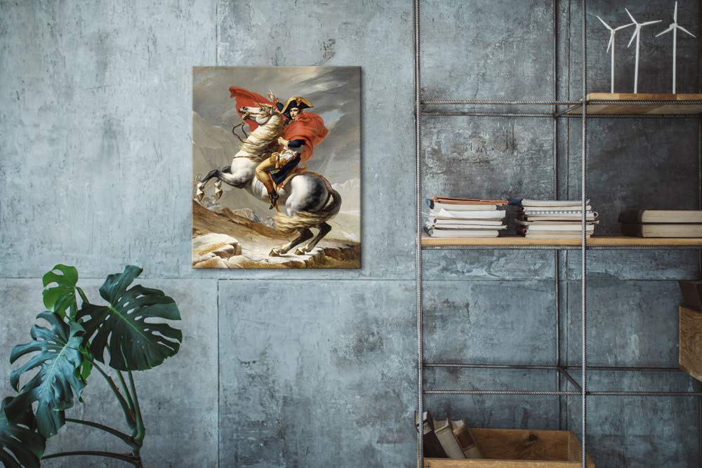 Wieco Art Napoleon Crossing the Alps of Jacques-Louis David Paintings Reproduction Abstract HD Prints Wall Decor Classic Artwork for Home & office Decoration - Image 4