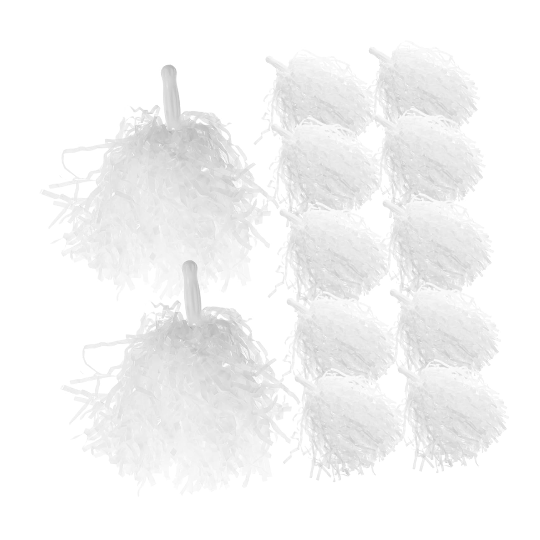 KOMBIUDA 12 Pack Vibrant Cheerleading Pom Poms Boys and Girls Dance Performance Props Party Cheerleader Flowers