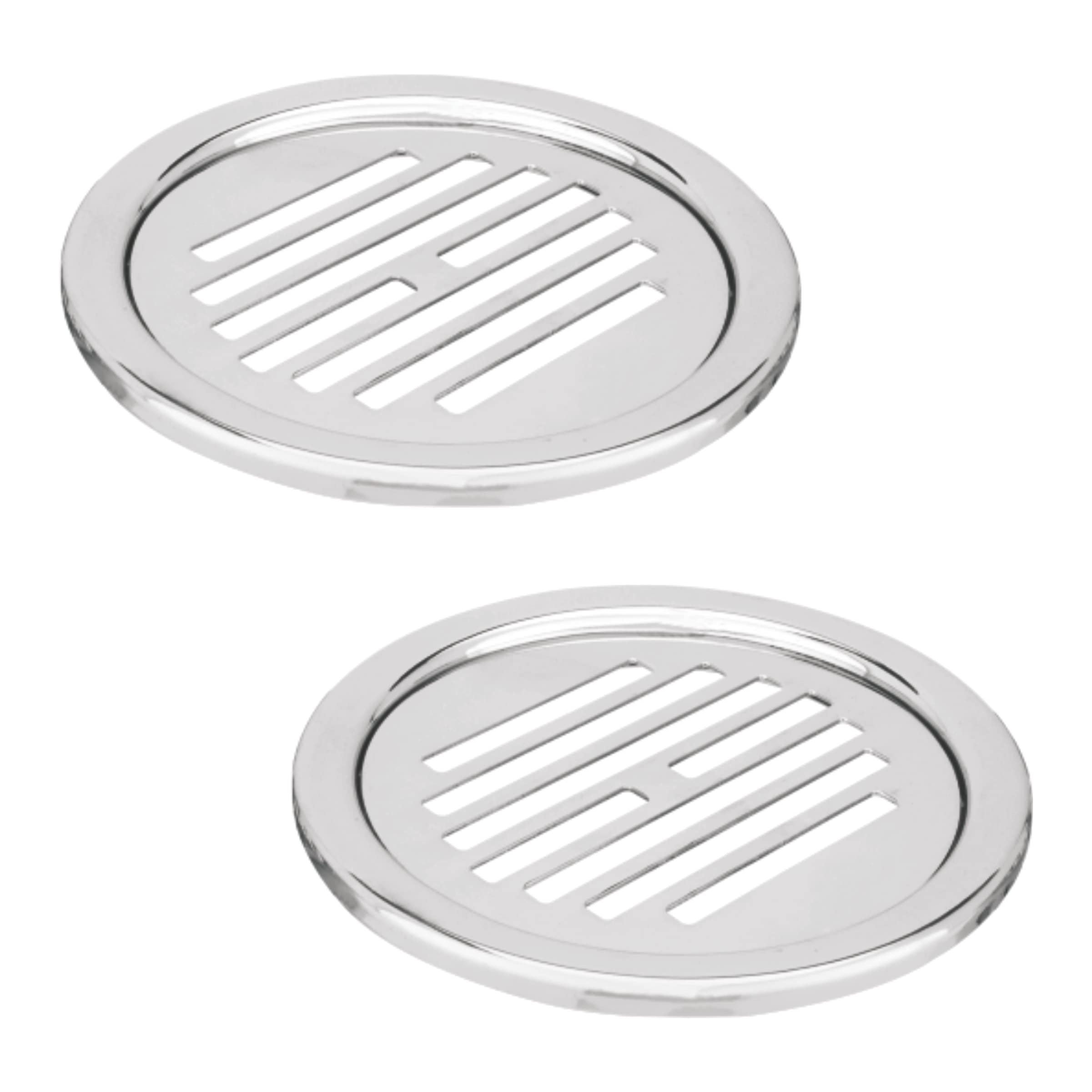 Ruhe® Flat Round Floor Drainer/Jali | Premium Grade Stainless Steel Flat Classic Round with Frame Floor Drainer/Jali (5 X 5 Inches) | (Pack of 2) (B09FQ4LM8H) Amazon Price History, Amazon Price Tracker