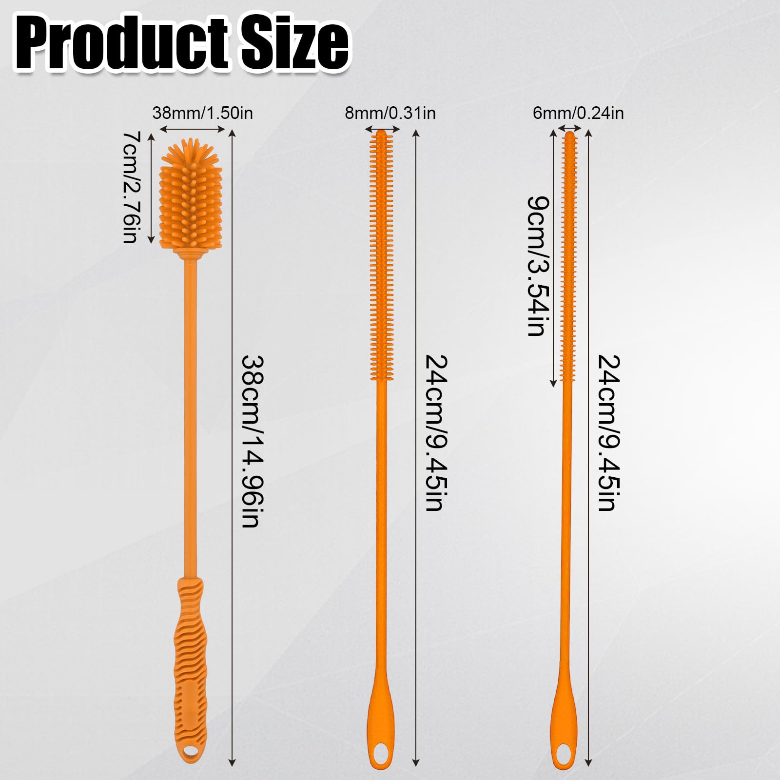 Spazzola per la pulizia della paglia, detergente per cannuccia
