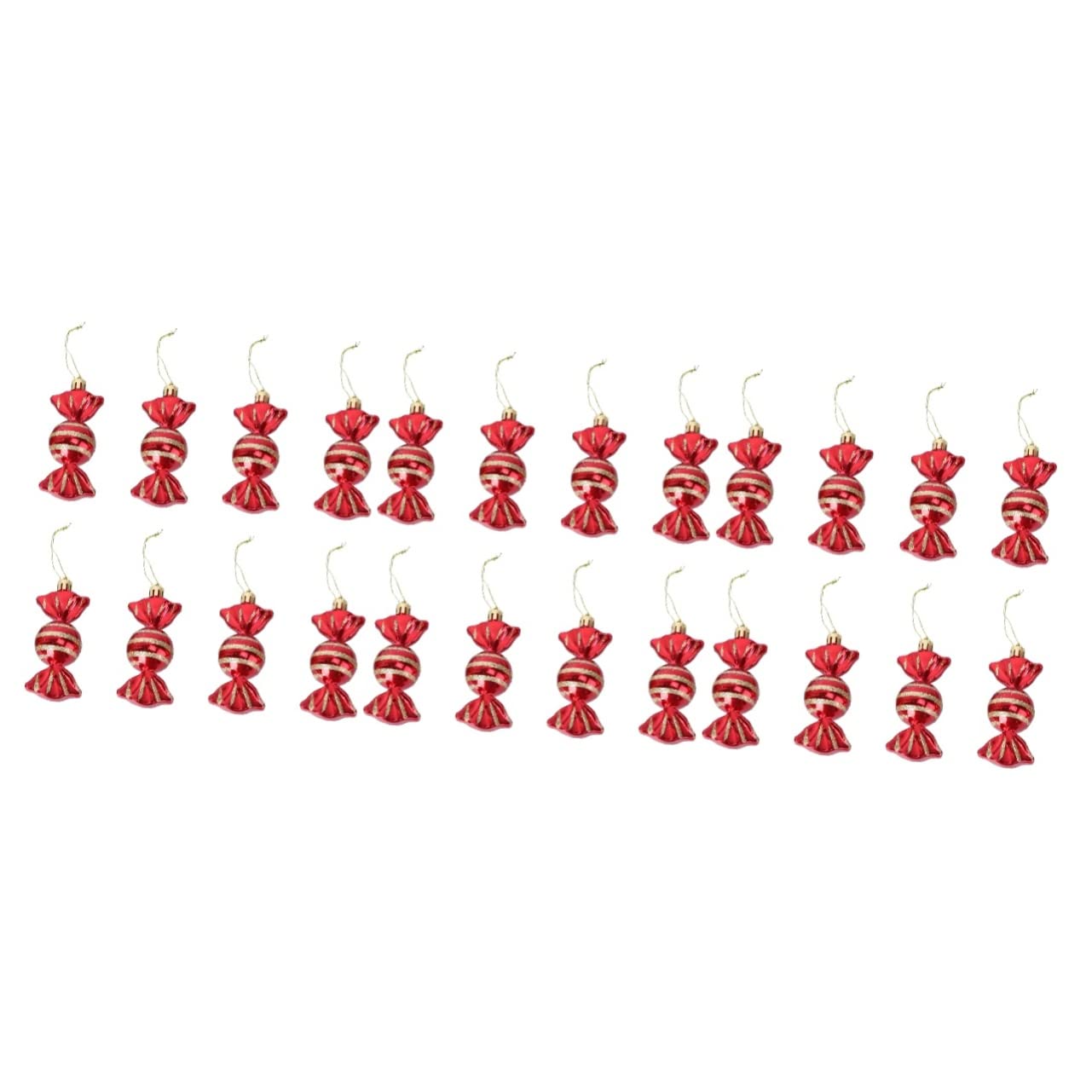 ifundom 24piezas Adornos Colgantes De Forma para Decoración Navideña Paquete para Árbol De Navidad y