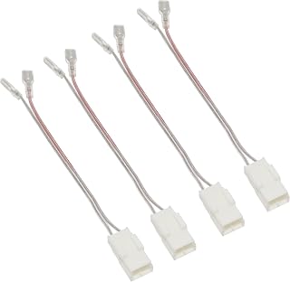 RED WOLF Door Speaker Wiring Harness Compatible with 2002-2019 Jeep Wrangler JK, Chrysler, Dodge Vehicles Car 72-6514 Harness Plug for Aftermarket Front Rear Door Speaker Wire Cable Connector 4 PCS