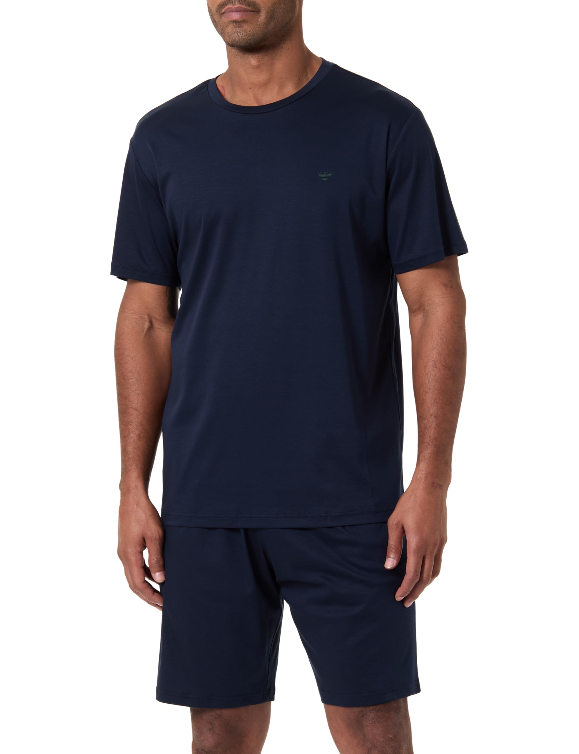 Emporio Armani Herren Blau Deluxe Short Pajamas Pyjamaunterteil, M