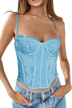 V*様 melt the lady lace up corset tops YWDJ Plus Size Corset Top Women Renaissance Lace Up Vintage