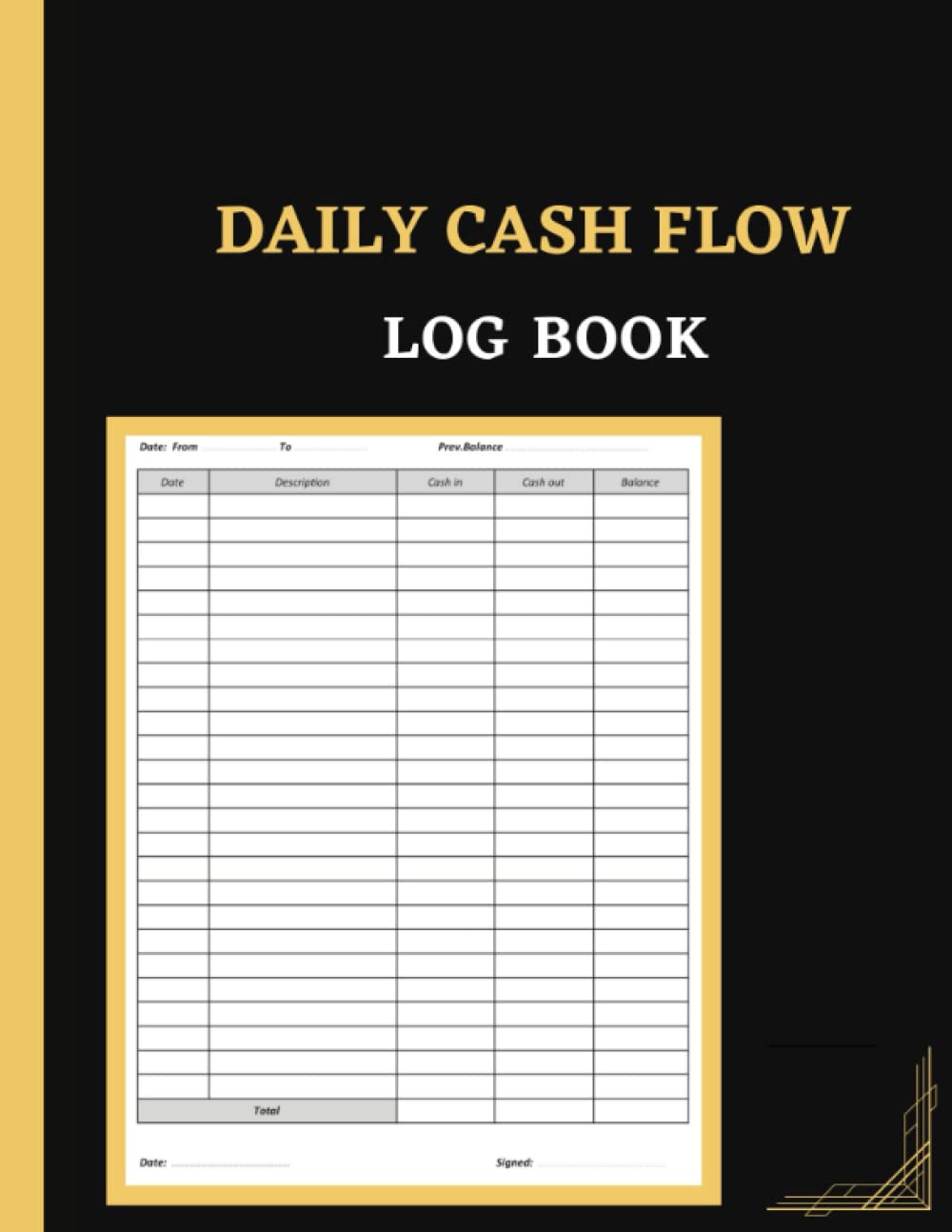daily cashflow log book: Daily Cash Flow Log Book: Petty Cash Large Ledger Book | Large Daily Cash Book and Financial Record Journal | Financial Record Keeping Notebook For Business size:A4 page 120