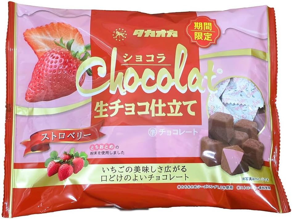 タカオカ 120gショコラ生チョコ仕立てストロベリー 12袋入