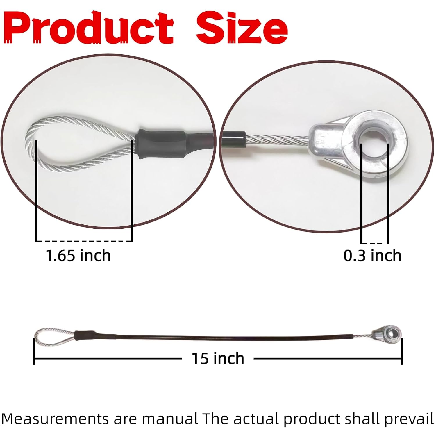 Replacement for M159508 Tailgate Cable – Compatible with Gator Utility Vehicles XUV/HPX/TH/TX Series – 2 Pack