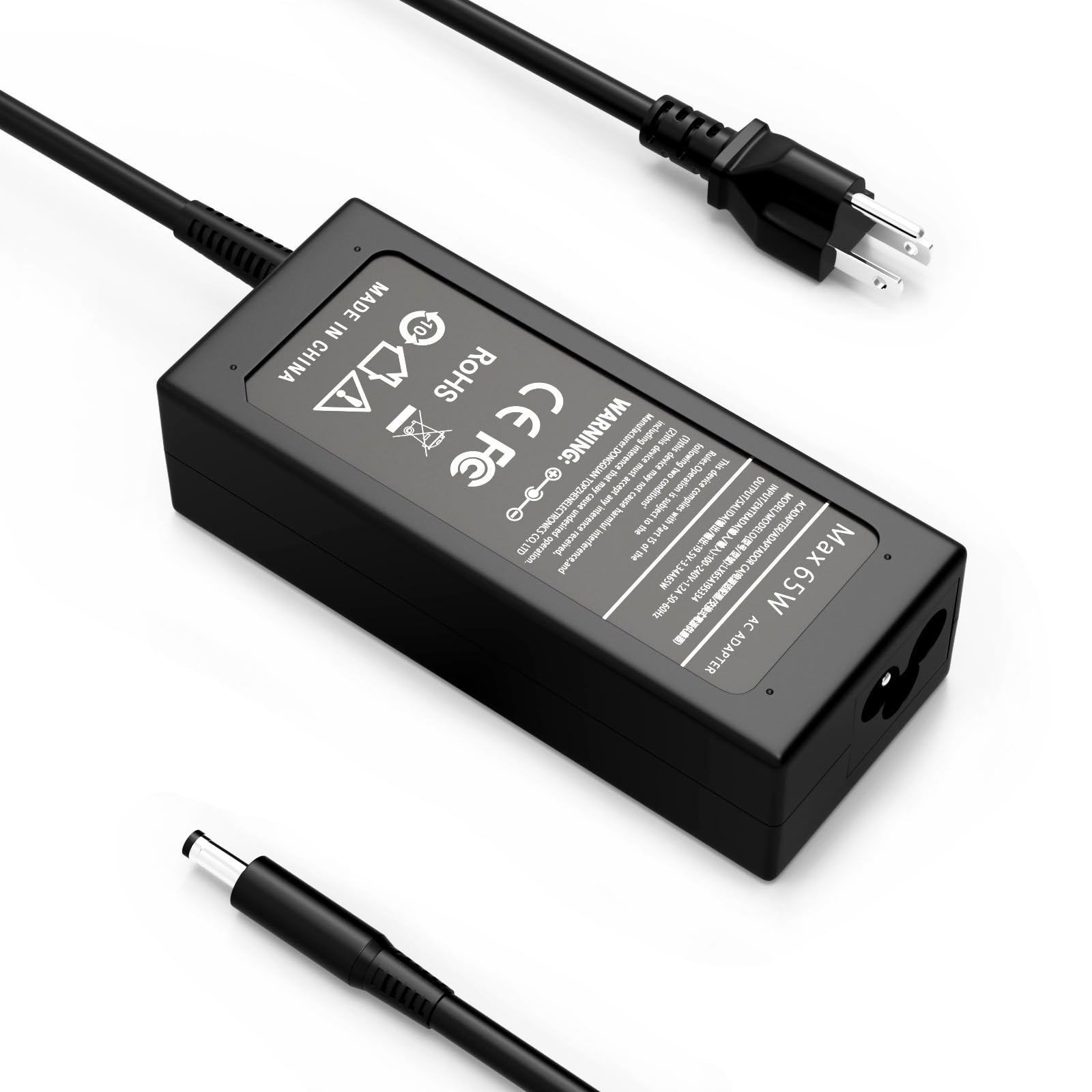 Nivjuky 65W Ac Adapter 4.5mm Tip Compatible with Dell Inspiron 15 3530 3511 3520 3521 3501 3525 5515 5510 5555 3540 3580 3590 5501 5580 5590 5559 Laptop Charger Power Supply Cord
