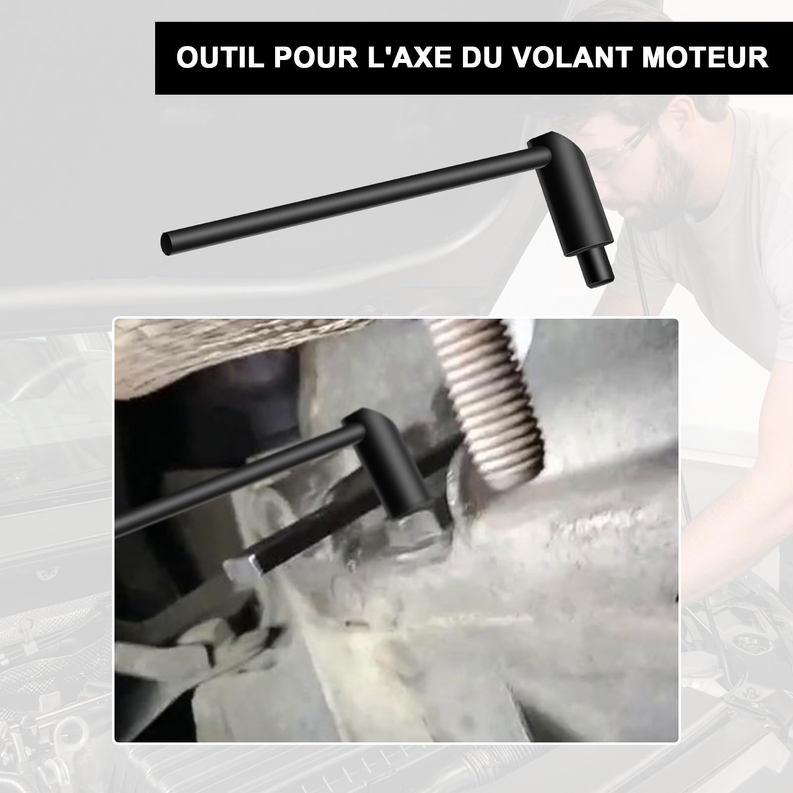 Lot de 8 outils de courroie de distribution moteur, outil de verrouillage et d'alignement d'arbre à cames compatible avec Peugeot 1.0 VTi 1.2 VTi 108 208 308, Citroën, PSA, Toyota 1.0, 1.2, Opel, EB0