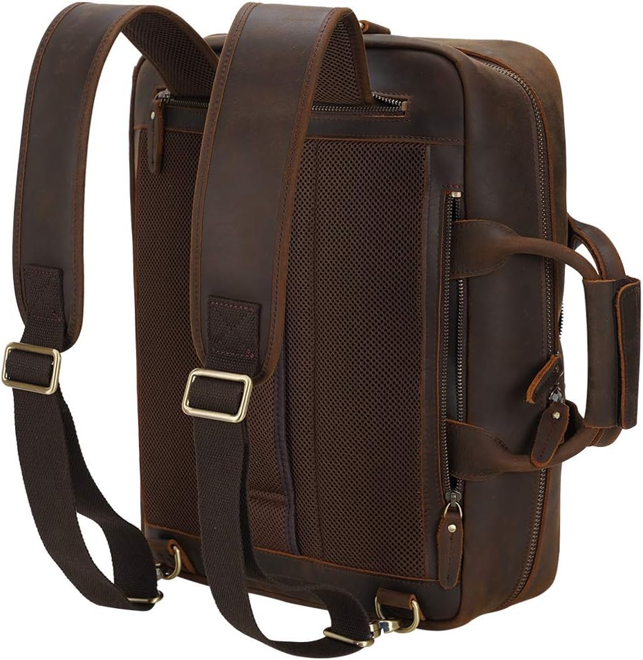 Rеvіеw Dіѕсоunt TIDING Men's 17.3 Inch Leather Convertible Backpack Large Capacity Laptop Briefcase Messenger Bag(Updated Version) 🔥 Hоt Dеаlѕ TIDING Men's 17.3 Inch Leather Convertible Backpack Large Capacity Laptop Briefcase Messenger Bag(Updated Version)